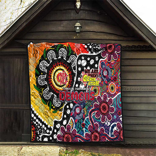 Demons AFL Celebrating 50 Years of Naidoc Quilt NAIDOC Week 2025 Aboriginal