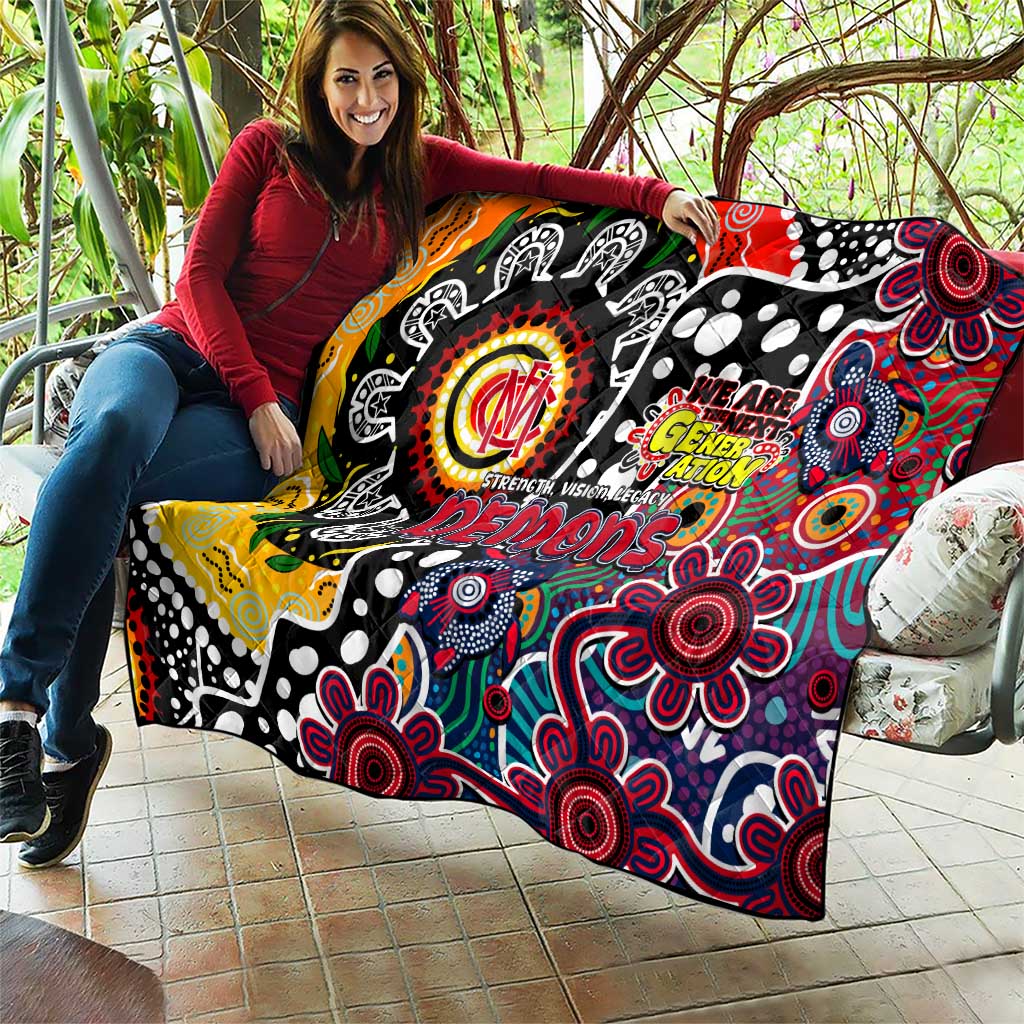 Demons AFL Celebrating 50 Years of Naidoc Quilt NAIDOC Week 2025 Aboriginal