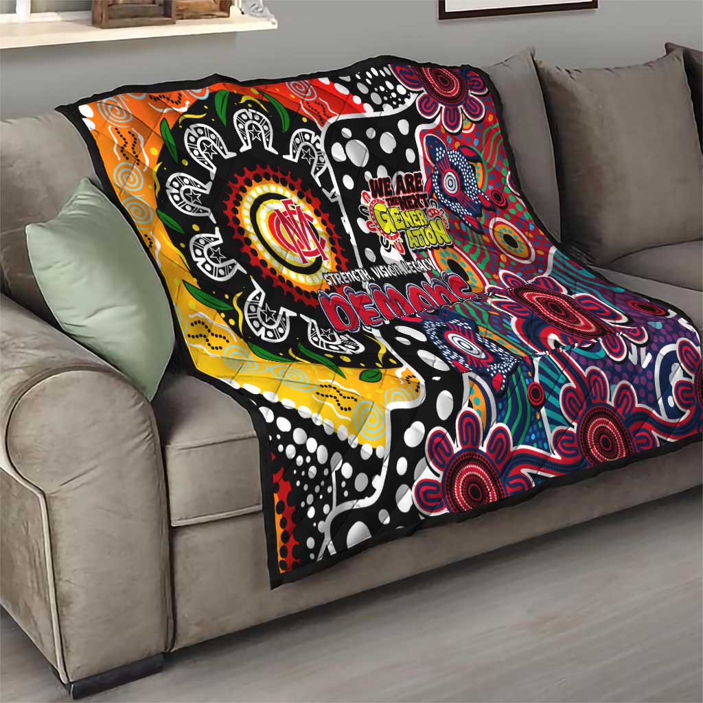 Demons AFL Celebrating 50 Years of Naidoc Quilt NAIDOC Week 2025 Aboriginal