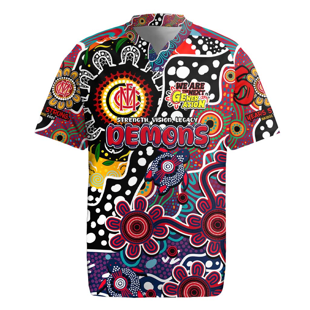 Personalised Demons AFL Celebrating 50 Years of Naidoc Rugby Jersey NAIDOC Week 2025 Aboriginal
