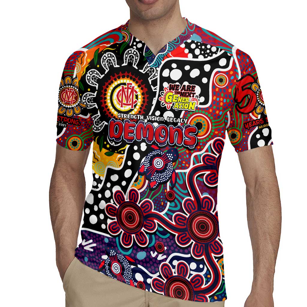 Personalised Demons AFL Celebrating 50 Years of Naidoc Rugby Jersey NAIDOC Week 2025 Aboriginal