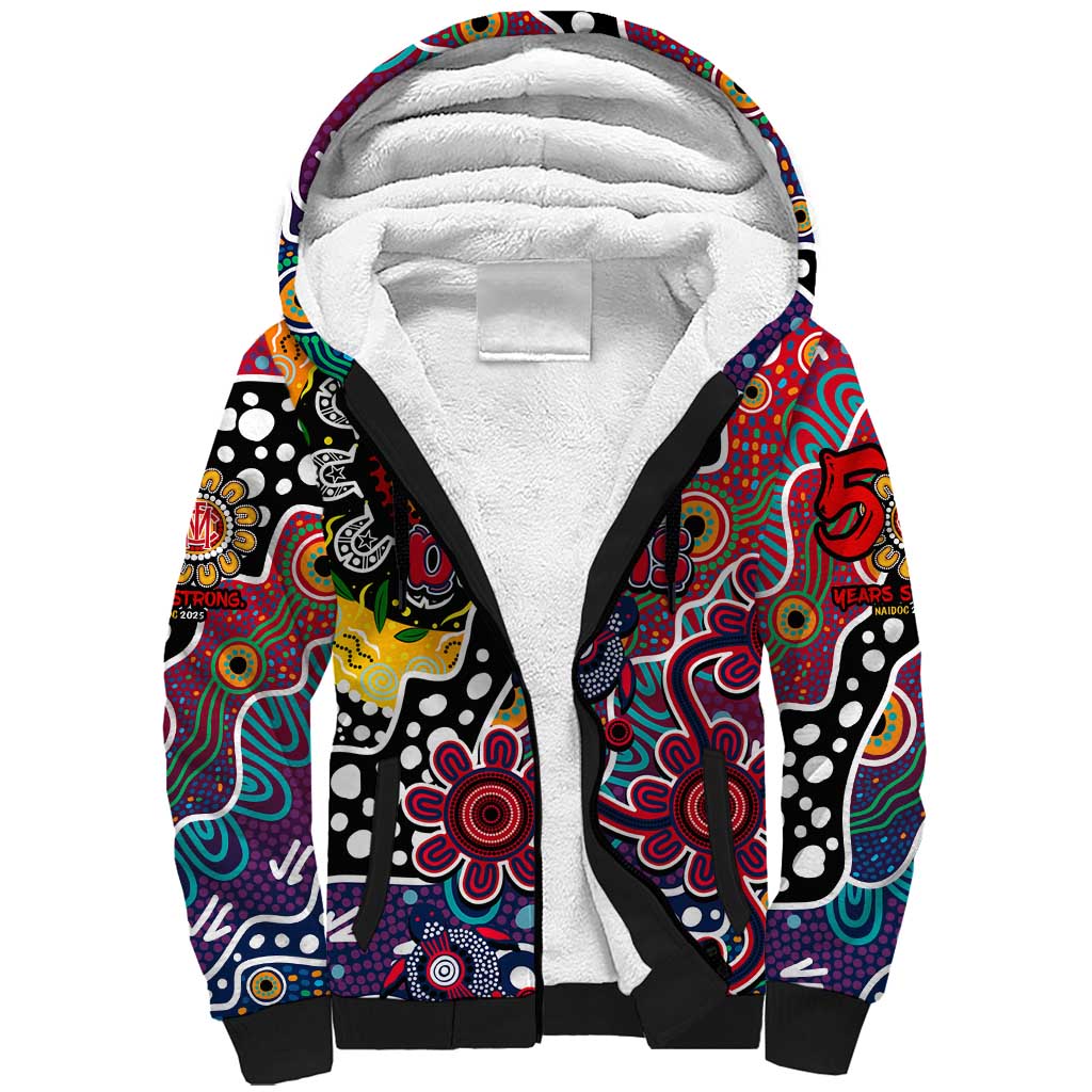 Personalised Demons AFL Celebrating 50 Years of Naidoc Sherpa Hoodie NAIDOC Week 2025 Aboriginal