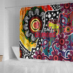 Demons AFL Celebrating 50 Years of Naidoc Shower Curtain NAIDOC Week 2025 Aboriginal