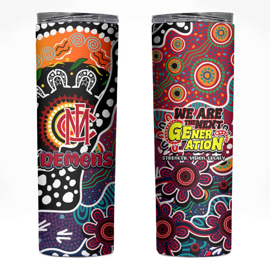 Demons AFL Celebrating 50 Years of Naidoc Skinny Tumbler NAIDOC Week 2025 Aboriginal