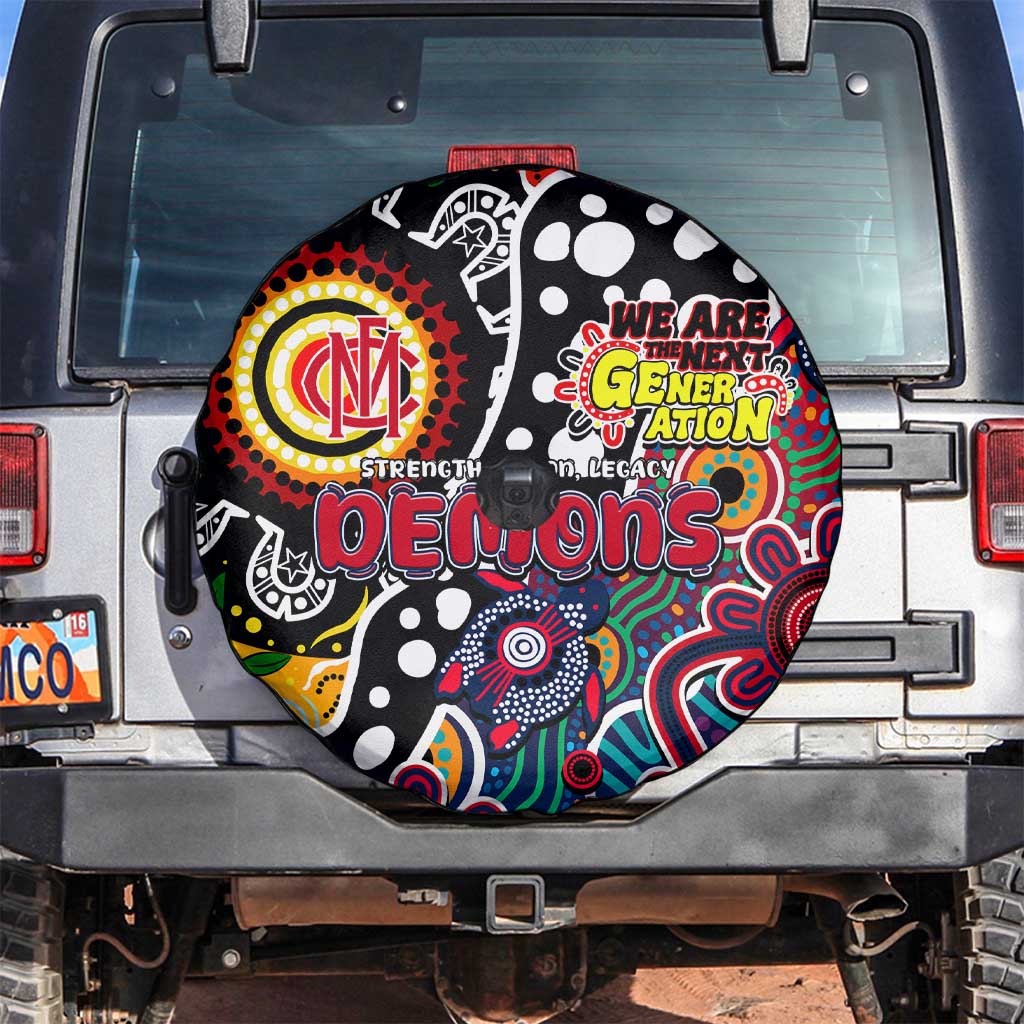 Demons AFL Celebrating 50 Years of Naidoc Spare Tire Cover NAIDOC Week 2025 Aboriginal
