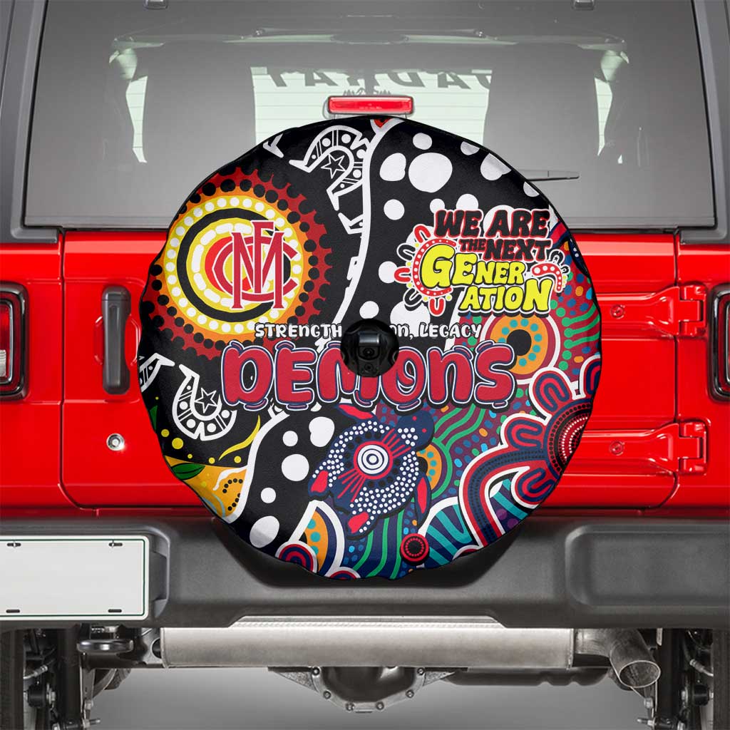 Demons AFL Celebrating 50 Years of Naidoc Spare Tire Cover NAIDOC Week 2025 Aboriginal