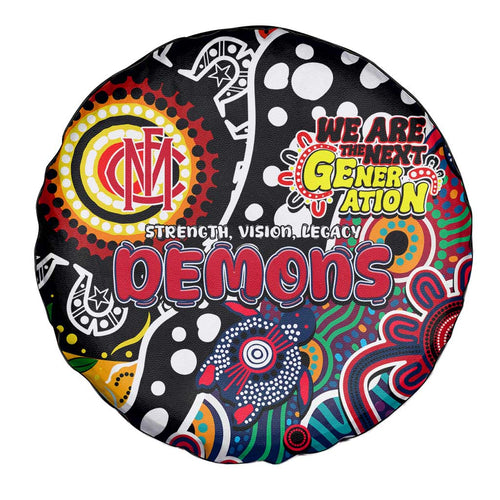 Demons AFL Celebrating 50 Years of Naidoc Spare Tire Cover NAIDOC Week 2025 Aboriginal
