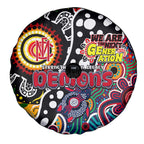 Demons AFL Celebrating 50 Years of Naidoc Spare Tire Cover NAIDOC Week 2025 Aboriginal