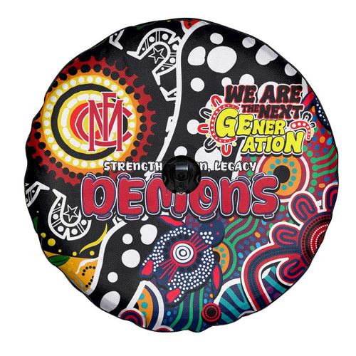 Demons AFL Celebrating 50 Years of Naidoc Spare Tire Cover NAIDOC Week 2025 Aboriginal