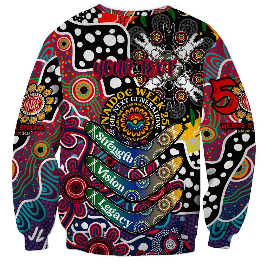 Personalised Demons AFL Celebrating 50 Years of Naidoc Sweatshirt NAIDOC Week 2025 Aboriginal