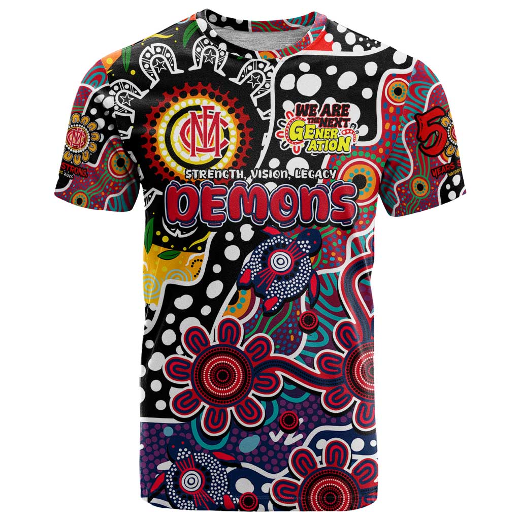 Personalised Demons AFL Celebrating 50 Years of Naidoc T Shirt NAIDOC Week 2025 Aboriginal