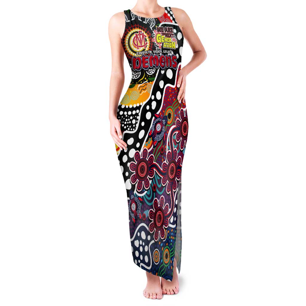 Personalised Demons AFL Celebrating 50 Years of Naidoc Tank Maxi Dress NAIDOC Week 2025 Aboriginal