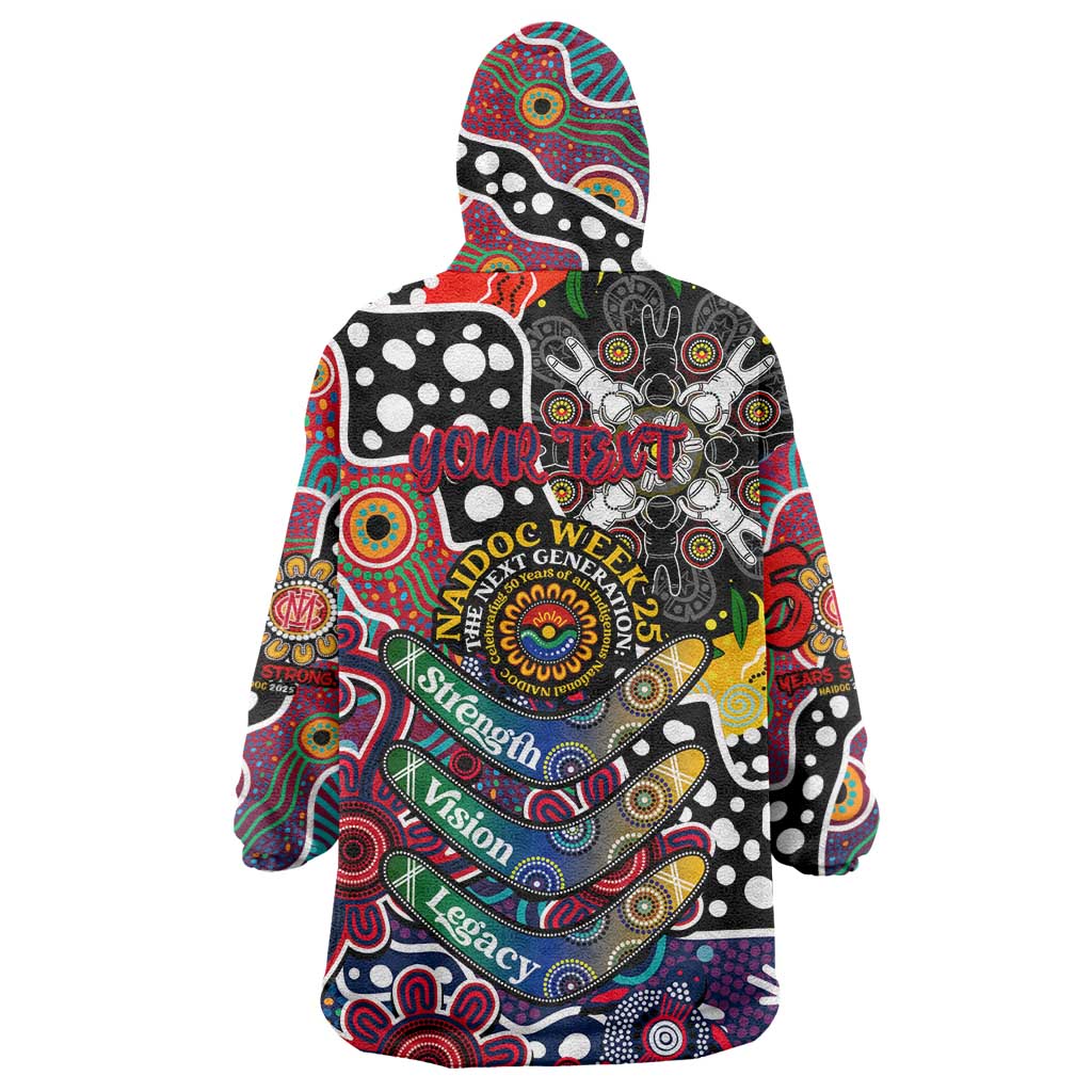 Personalised Demons AFL Celebrating 50 Years of Naidoc Wearable Blanket Hoodie NAIDOC Week 2025 Aboriginal