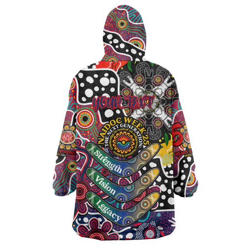 Personalised Demons AFL Celebrating 50 Years of Naidoc Wearable Blanket Hoodie NAIDOC Week 2025 Aboriginal