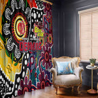 Demons AFL Celebrating 50 Years of Naidoc Window Curtain NAIDOC Week 2025 Aboriginal