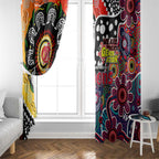 Demons AFL Celebrating 50 Years of Naidoc Window Curtain NAIDOC Week 2025 Aboriginal