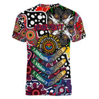 Personalised Demons AFL Celebrating 50 Years of Naidoc Women V-Neck T-Shirt NAIDOC Week 2025 Aboriginal