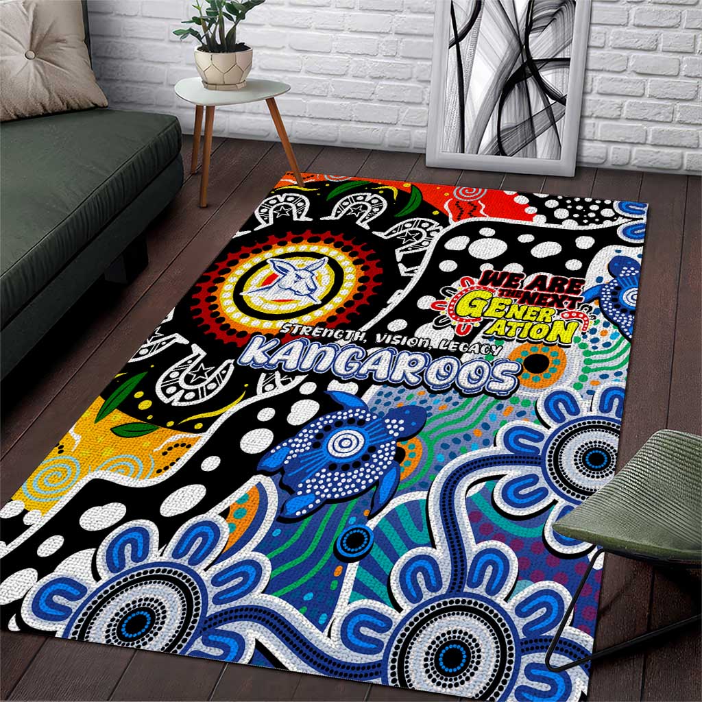 Kangaroos AFL Celebrating 50 Years of Naidoc Area Rug NAIDOC Week 2025 Aboriginal