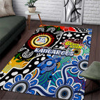 Kangaroos AFL Celebrating 50 Years of Naidoc Area Rug NAIDOC Week 2025 Aboriginal