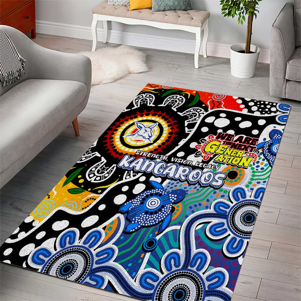 Kangaroos AFL Celebrating 50 Years of Naidoc Area Rug NAIDOC Week 2025 Aboriginal