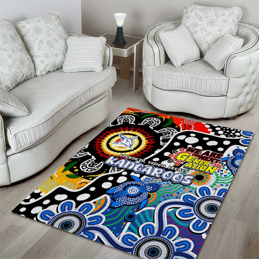 Kangaroos AFL Celebrating 50 Years of Naidoc Area Rug NAIDOC Week 2025 Aboriginal