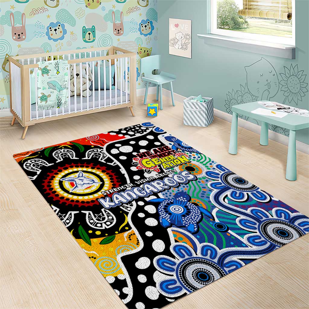 Kangaroos AFL Celebrating 50 Years of Naidoc Area Rug NAIDOC Week 2025 Aboriginal