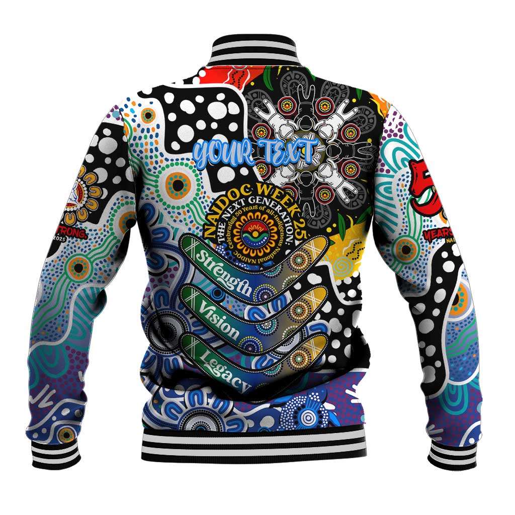 Personalised Kangaroos AFL Celebrating 50 Years of Naidoc Baseball Jacket NAIDOC Week 2025 Aboriginal
