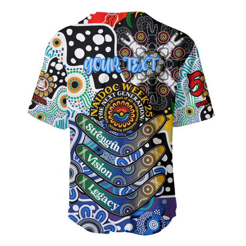 Personalised Kangaroos AFL Celebrating 50 Years of Naidoc Baseball Jersey NAIDOC Week 2025 Aboriginal