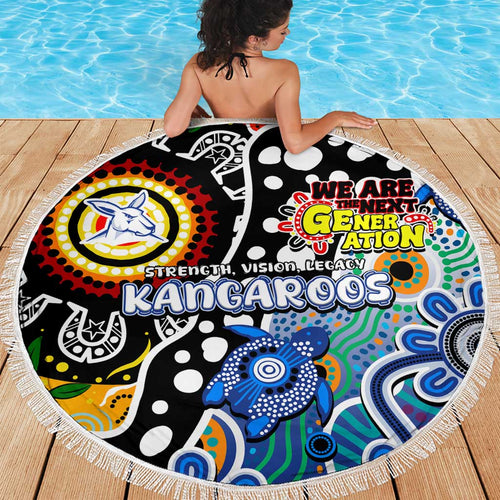 Kangaroos AFL Celebrating 50 Years of Naidoc Beach Blanket NAIDOC Week 2025 Aboriginal