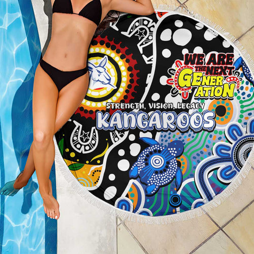 Kangaroos AFL Celebrating 50 Years of Naidoc Beach Blanket NAIDOC Week 2025 Aboriginal