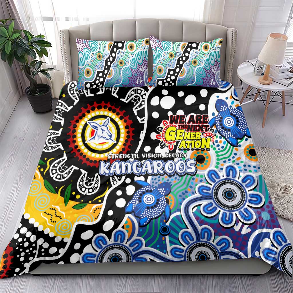 Kangaroos AFL Celebrating 50 Years of Naidoc Bedding Set NAIDOC Week 2025 Aboriginal