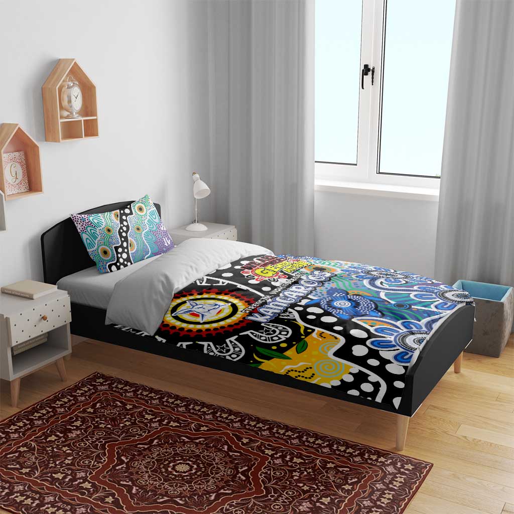 Kangaroos AFL Celebrating 50 Years of Naidoc Bedding Set NAIDOC Week 2025 Aboriginal