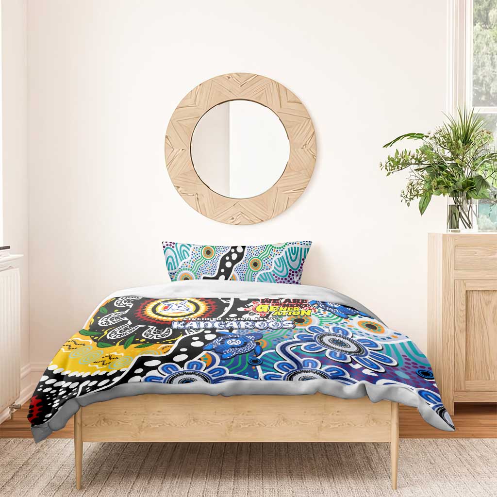 Kangaroos AFL Celebrating 50 Years of Naidoc Bedding Set NAIDOC Week 2025 Aboriginal