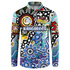 Personalised Kangaroos AFL Celebrating 50 Years of Naidoc Button Sweatshirt NAIDOC Week 2025 Aboriginal