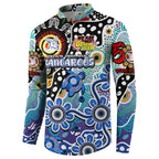 Personalised Kangaroos AFL Celebrating 50 Years of Naidoc Button Sweatshirt NAIDOC Week 2025 Aboriginal