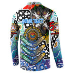 Personalised Kangaroos AFL Celebrating 50 Years of Naidoc Button Sweatshirt NAIDOC Week 2025 Aboriginal