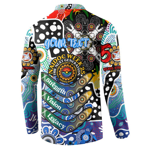 Personalised Kangaroos AFL Celebrating 50 Years of Naidoc Button Sweatshirt NAIDOC Week 2025 Aboriginal