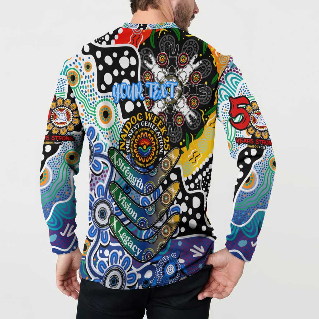Personalised Kangaroos AFL Celebrating 50 Years of Naidoc Button Sweatshirt NAIDOC Week 2025 Aboriginal