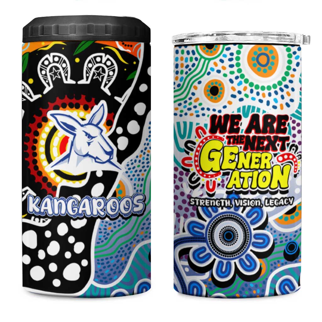 Kangaroos AFL Celebrating 50 Years of Naidoc 4 in 1 Can Cooler Tumbler NAIDOC Week 2025 Aboriginal