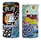 Kangaroos AFL Celebrating 50 Years of Naidoc 4 in 1 Can Cooler Tumbler NAIDOC Week 2025 Aboriginal
