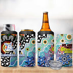Kangaroos AFL Celebrating 50 Years of Naidoc 4 in 1 Can Cooler Tumbler NAIDOC Week 2025 Aboriginal