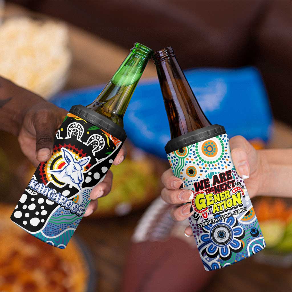 Kangaroos AFL Celebrating 50 Years of Naidoc 4 in 1 Can Cooler Tumbler NAIDOC Week 2025 Aboriginal
