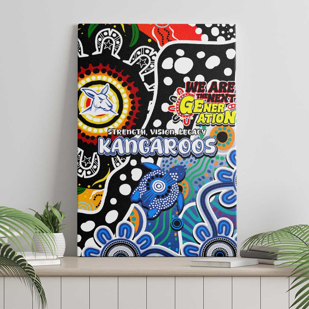 Kangaroos AFL Celebrating 50 Years of Naidoc Canvas Wall Art NAIDOC Week 2025 Aboriginal