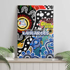 Kangaroos AFL Celebrating 50 Years of Naidoc Canvas Wall Art NAIDOC Week 2025 Aboriginal