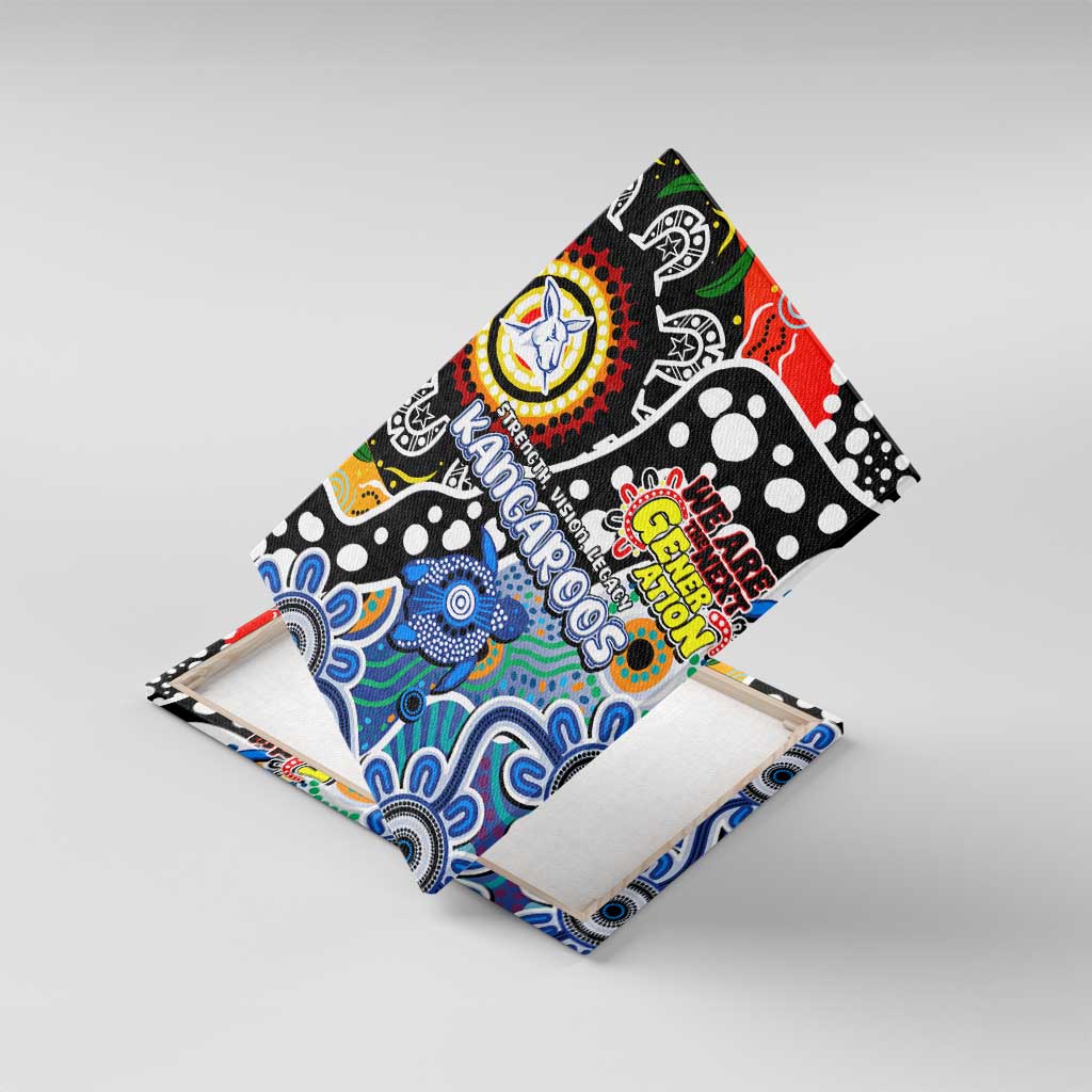 Kangaroos AFL Celebrating 50 Years of Naidoc Canvas Wall Art NAIDOC Week 2025 Aboriginal