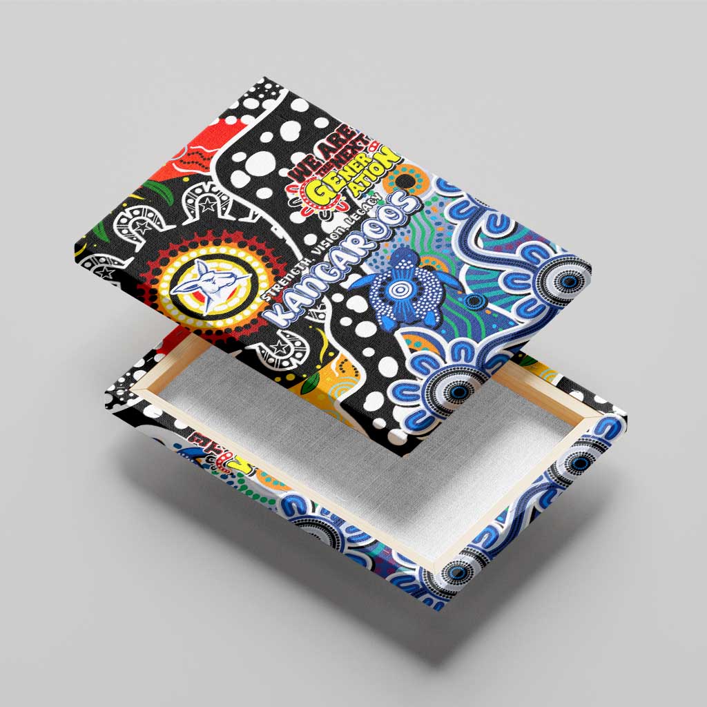 Kangaroos AFL Celebrating 50 Years of Naidoc Canvas Wall Art NAIDOC Week 2025 Aboriginal