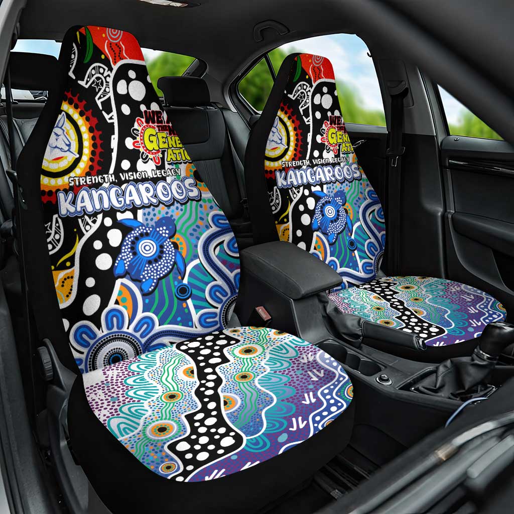 Kangaroos AFL Celebrating 50 Years of Naidoc Car Seat Cover NAIDOC Week 2025 Aboriginal