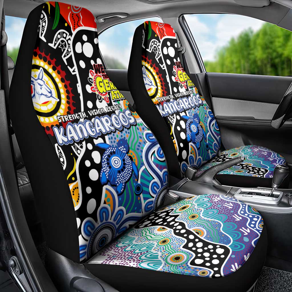 Kangaroos AFL Celebrating 50 Years of Naidoc Car Seat Cover NAIDOC Week 2025 Aboriginal