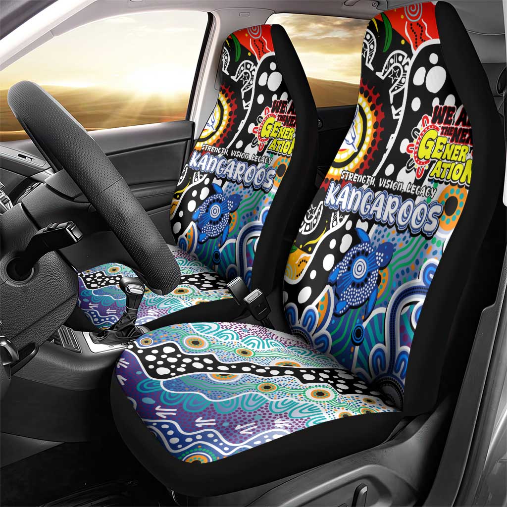 Kangaroos AFL Celebrating 50 Years of Naidoc Car Seat Cover NAIDOC Week 2025 Aboriginal