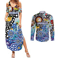Personalised Kangaroos AFL Celebrating 50 Years of Naidoc Couples Matching Summer Maxi Dress and Long Sleeve Button Shirt NAIDOC Week 2025 Aboriginal